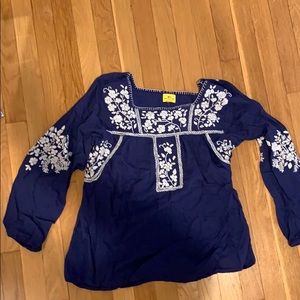 Roller Rabbit Embroidered Top